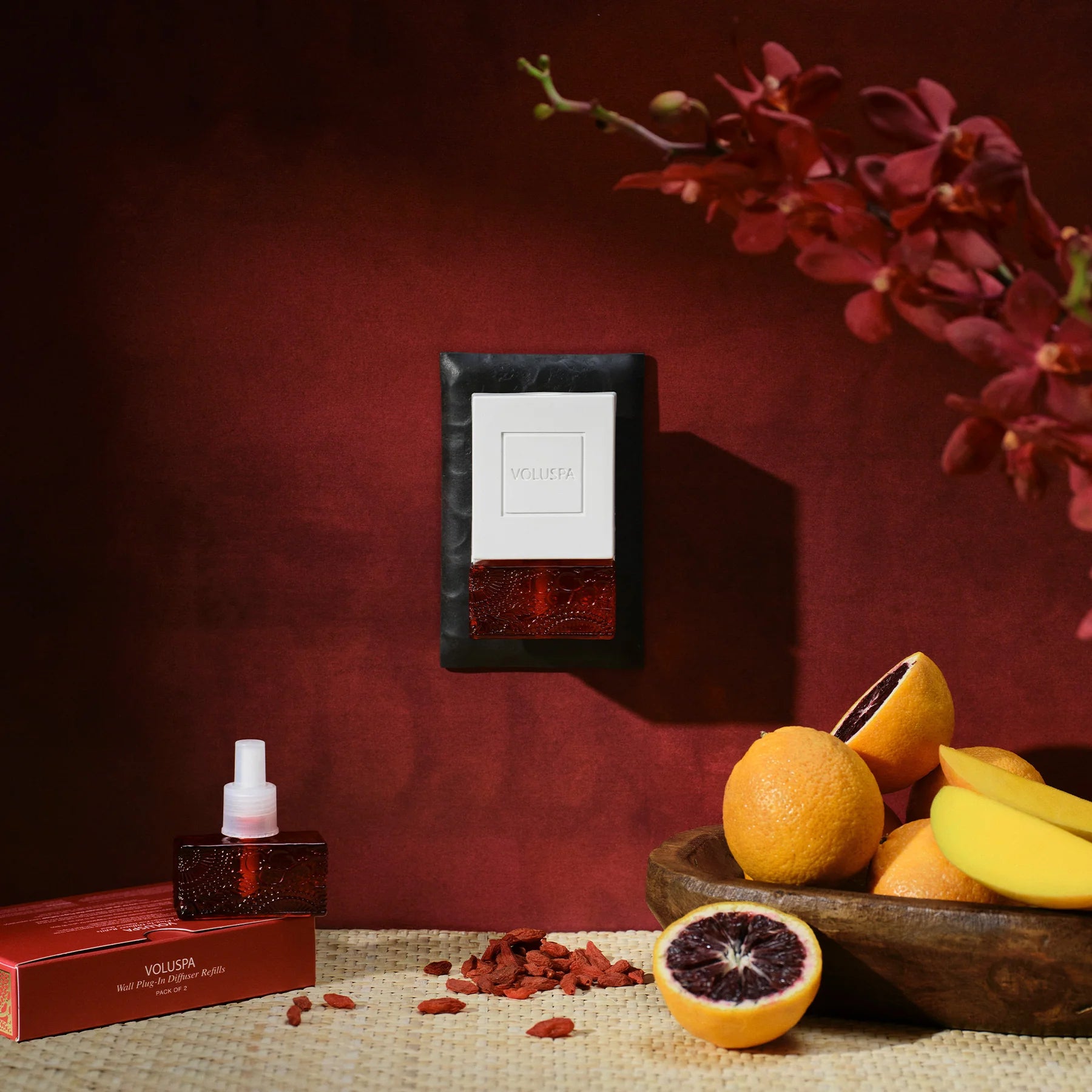 Voluspa Goji Tarocco Wall Plug-In Twin Refill Pack