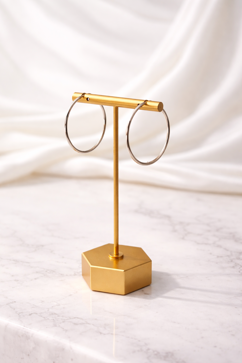 The Estelle Silver Hoops