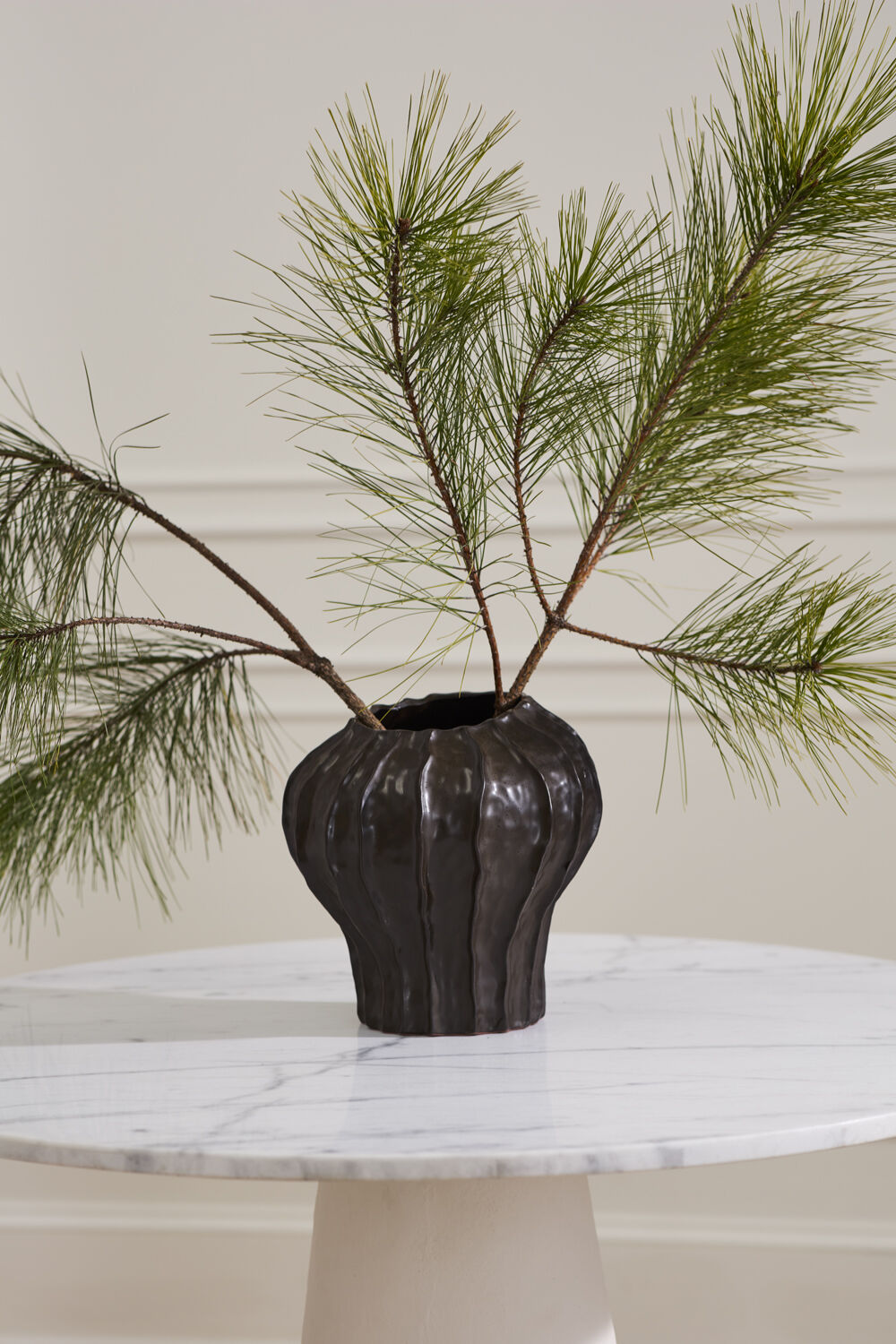 Accent Decor Attica Sculptural Brown Vase