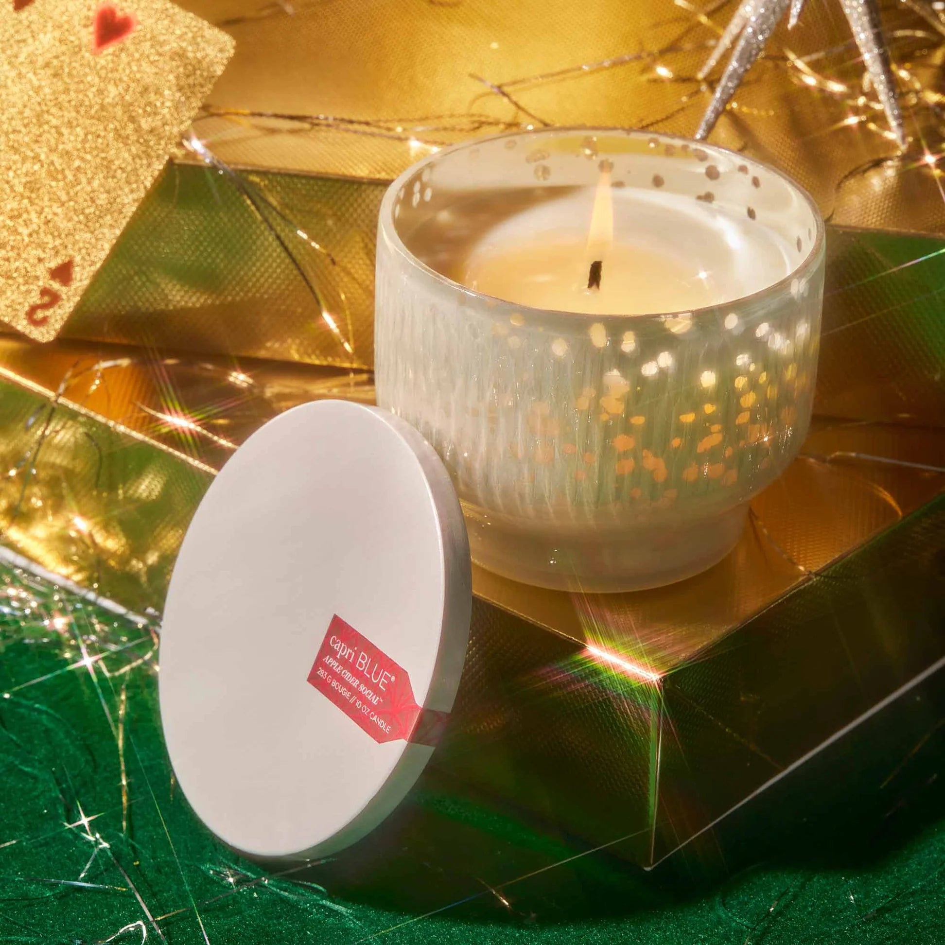 Capri Blue Apple Cider Social Mercury Holiday Inverted Candle