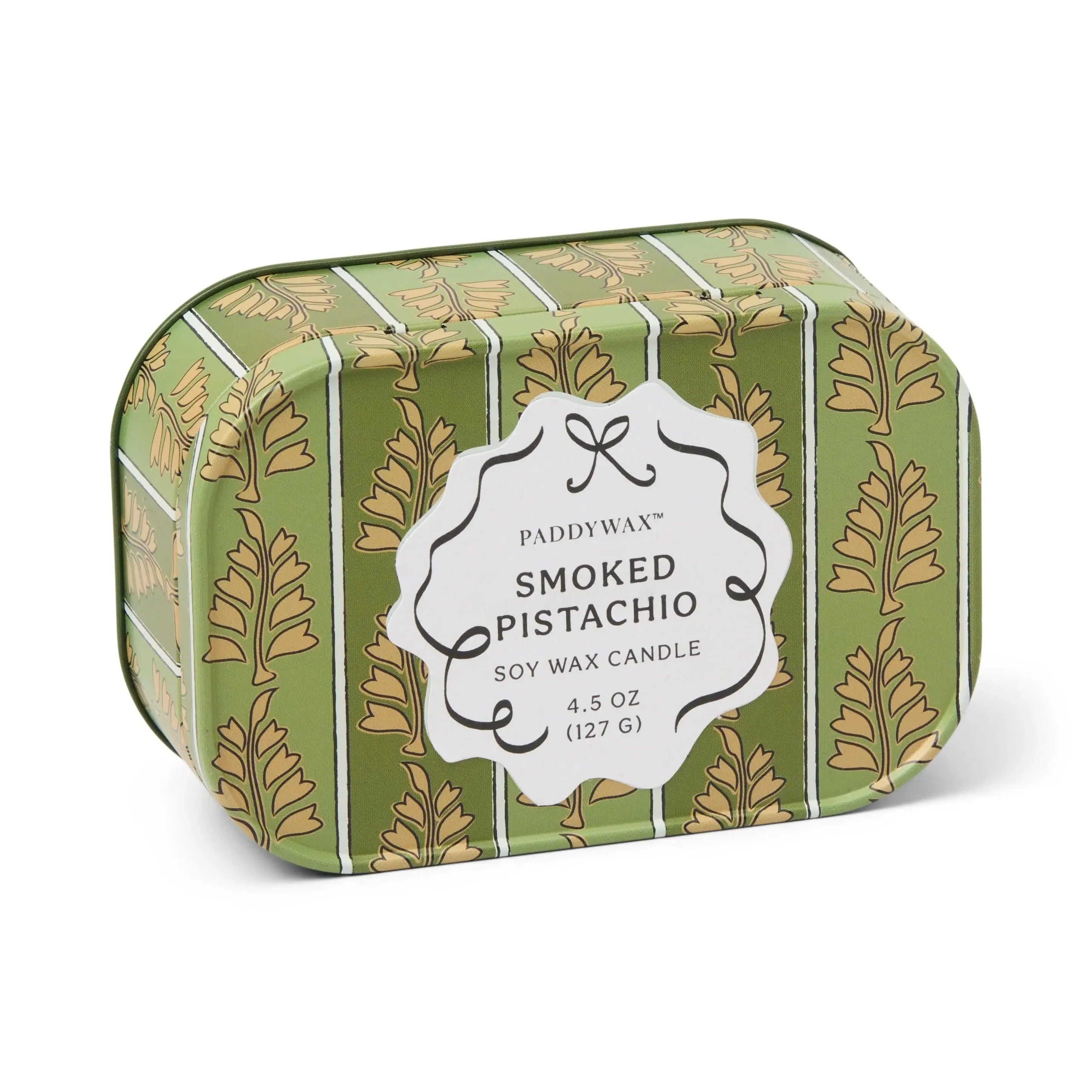 Paddywax Smoked Pistachio Chérie Tin Candle