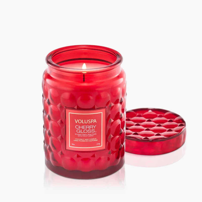 Voluspa Cherry Gloss Large Jar Candle – 18 oz