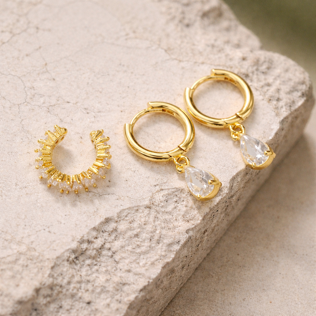 The Alessia Earring & Cuff Set