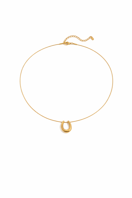 Golden Horseshoe Necklace