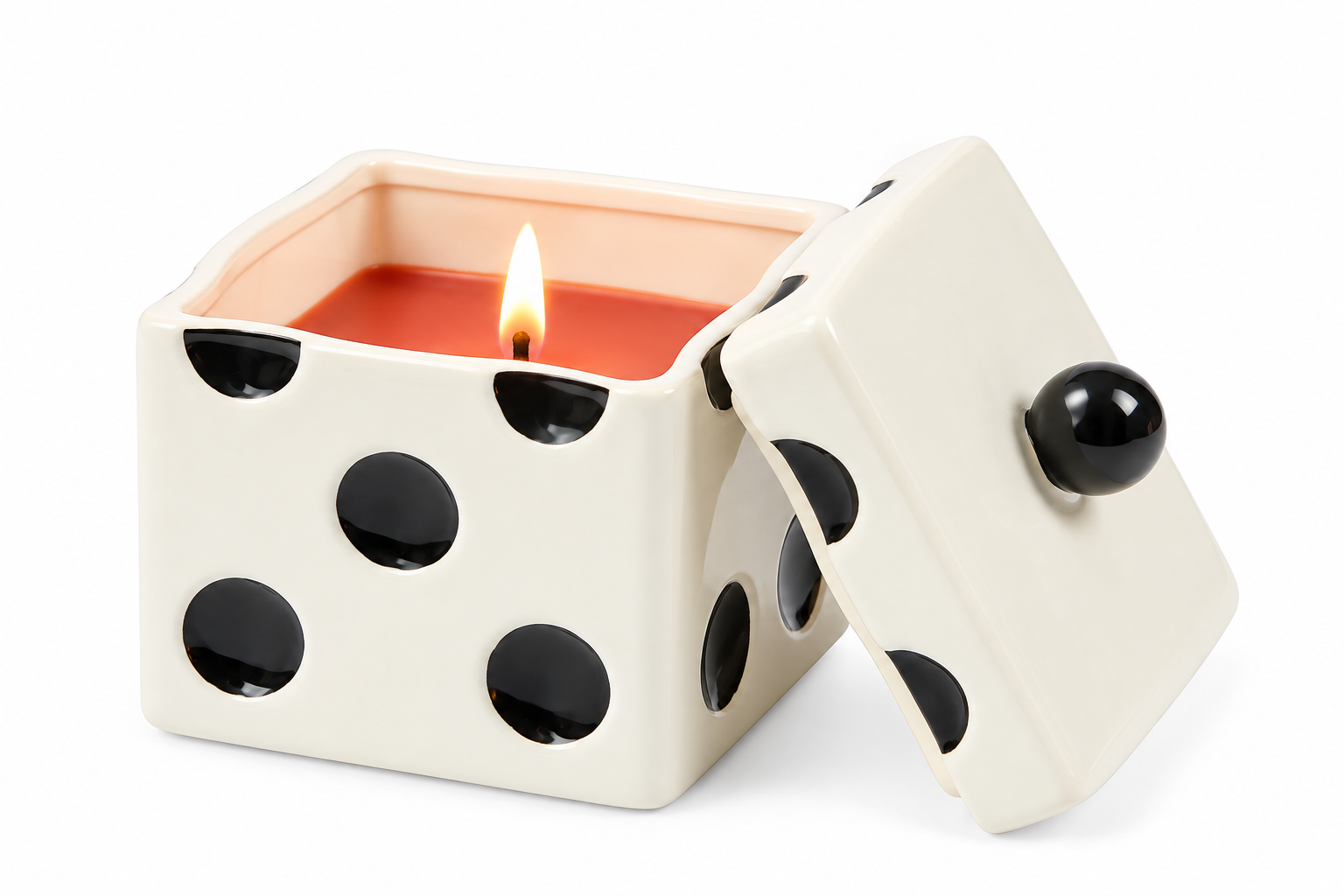 Paddywax Lucky Dice Ceramic 10oz Candle