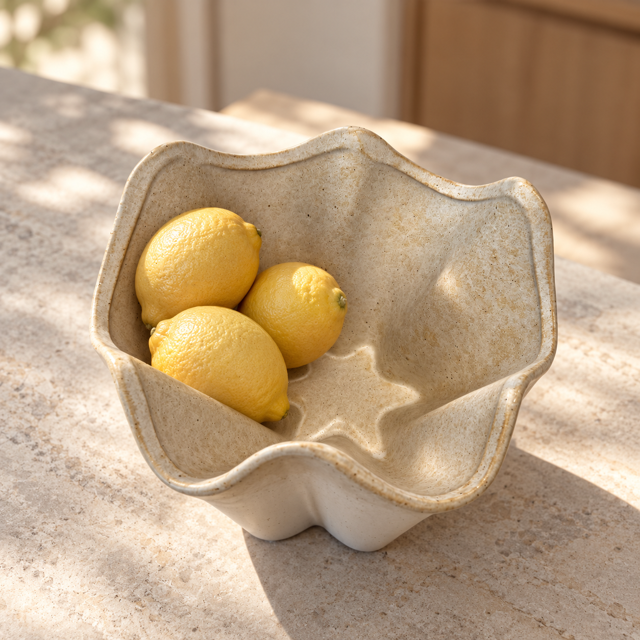 Stella Pleated Stoneware Serving Bowl – 7.5 in