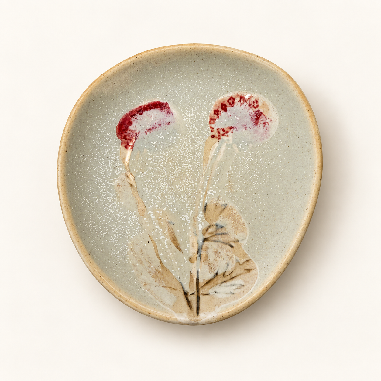 Petite Botanical Stoneware Plate
