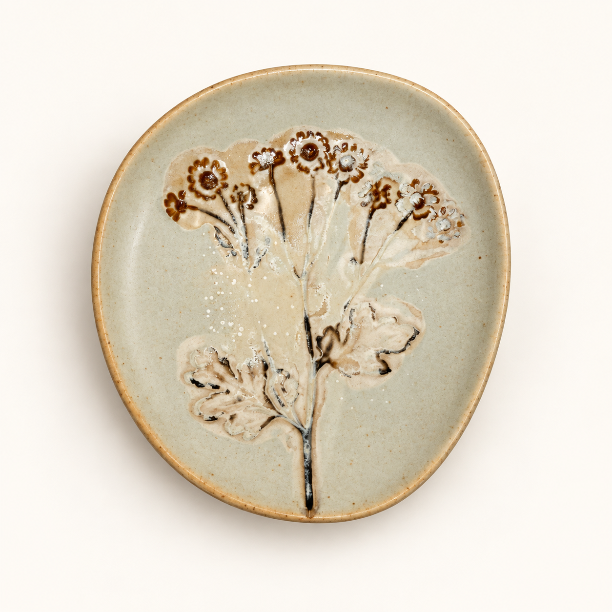 Petite Botanical Stoneware Plate