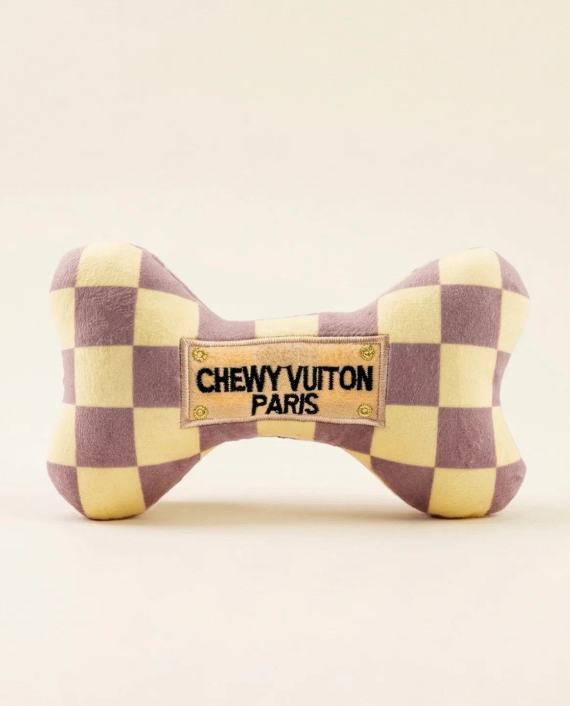 Checker Chewy Vuiton Bone Toy