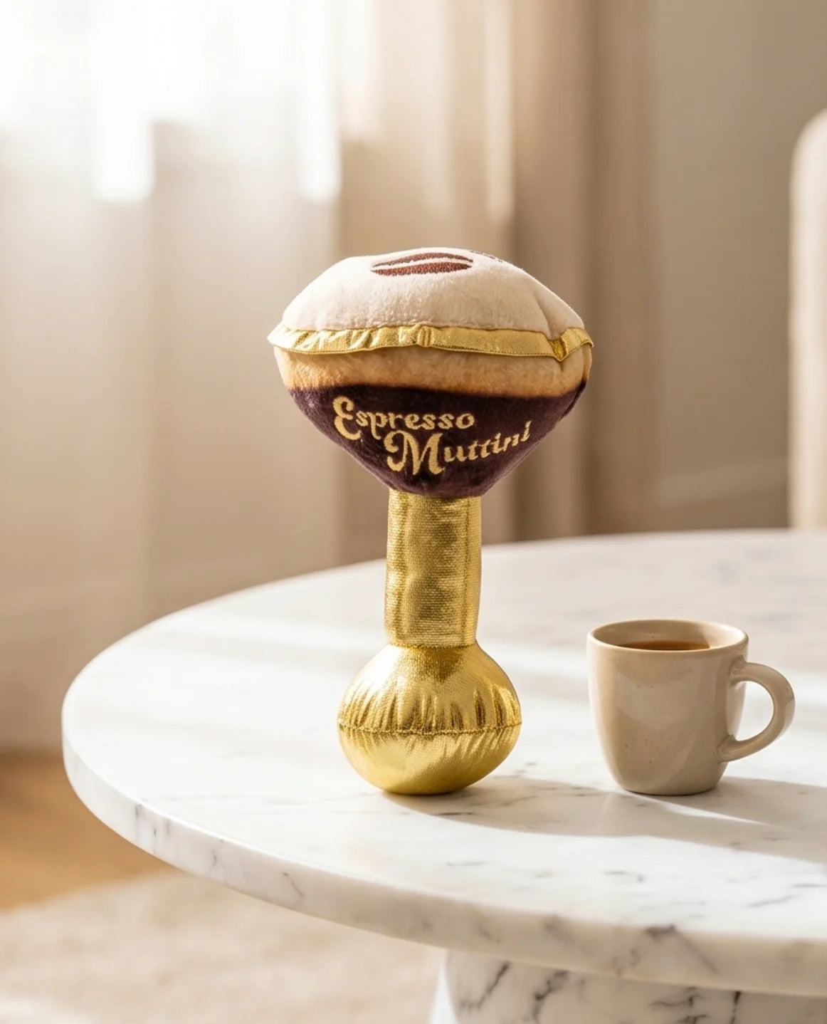 Haute Diggity Dog Espresso Muttini Plush Dog Toy