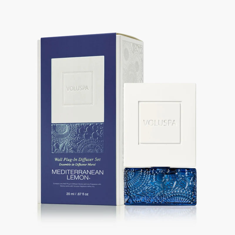 Voluspa Mediterranean Lemon Wall Plug-In Starter Kit