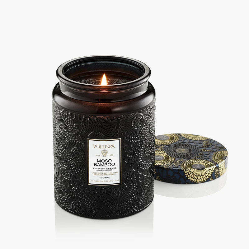 Voluspa Moso Bamboo Large Jar Candle – 18 oz
