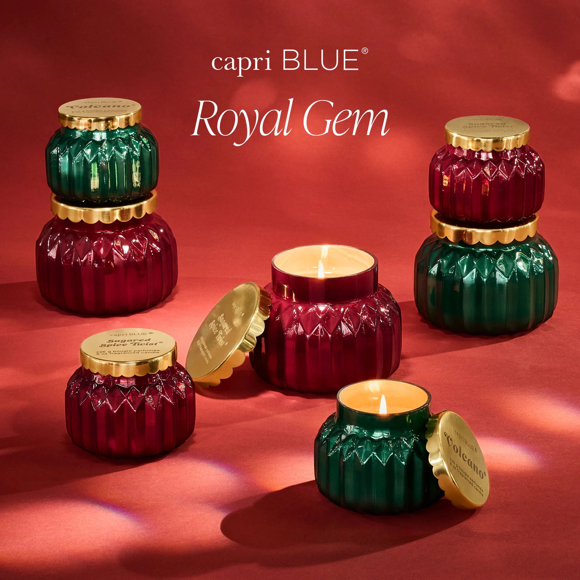 Capri Blue Sugared Spice Twist Royal Gem Petite Candle