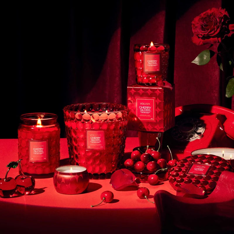Voluspa Cherry Gloss Large Jar Candle – 18 oz