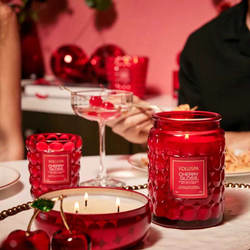 Voluspa Cherry Gloss Large Jar Candle – 18 oz