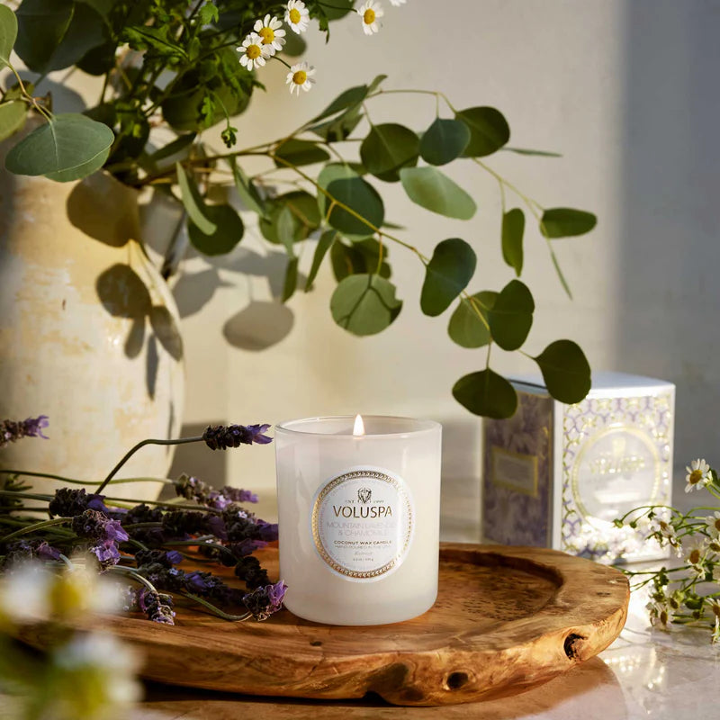 Voluspa Mountain Lavender & Chamomile Classic Candle – 9.5 oz