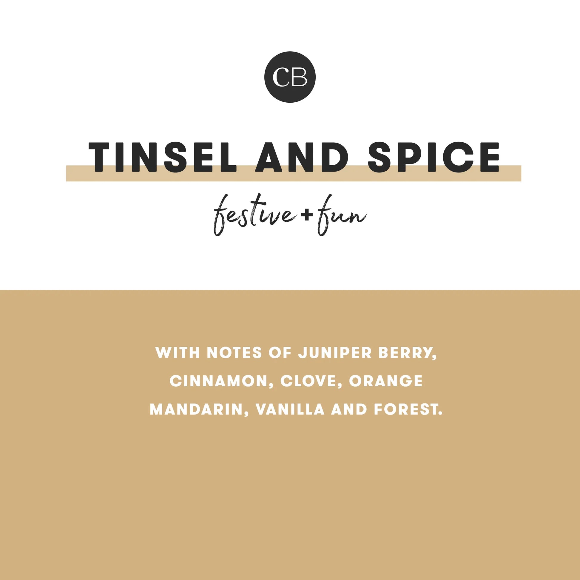 Capri Blue Tinsel & Spice Mercury Holiday Inverted Candle