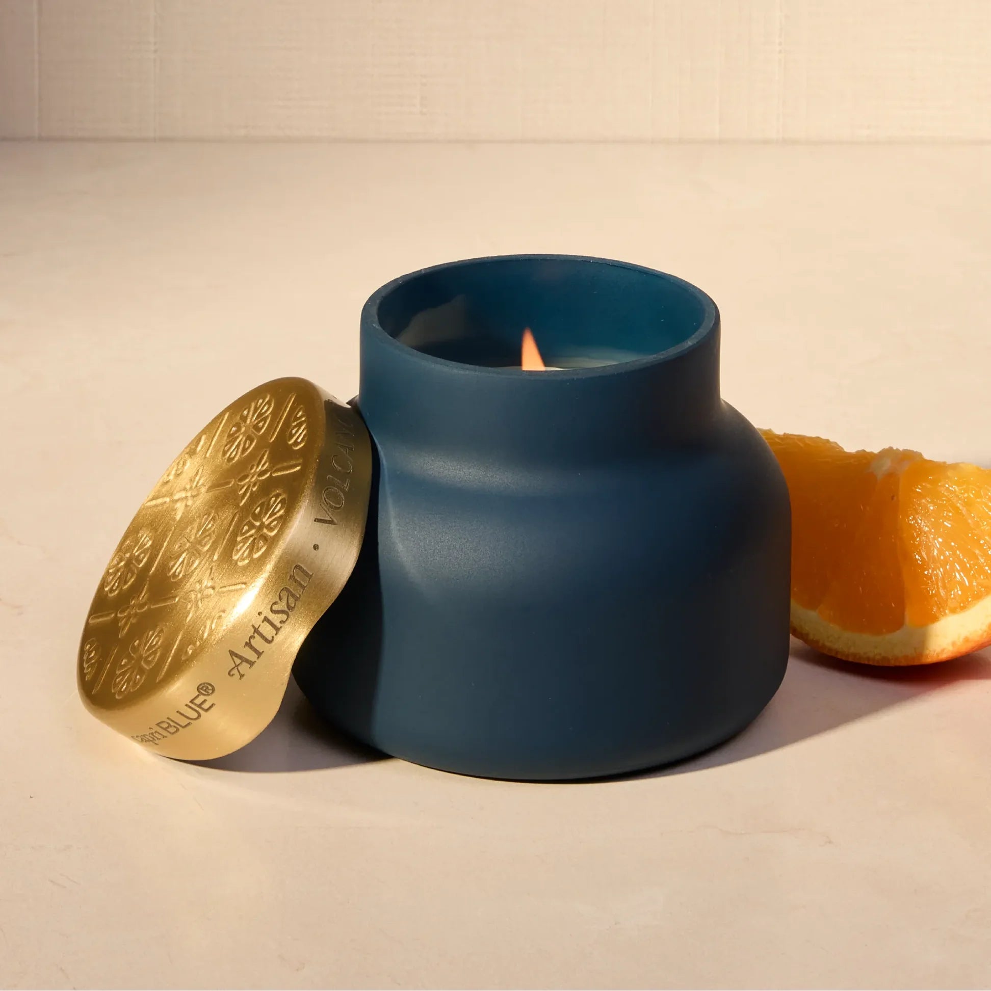 Capri Blue Volcano Terrazza Velluto Petite Candle