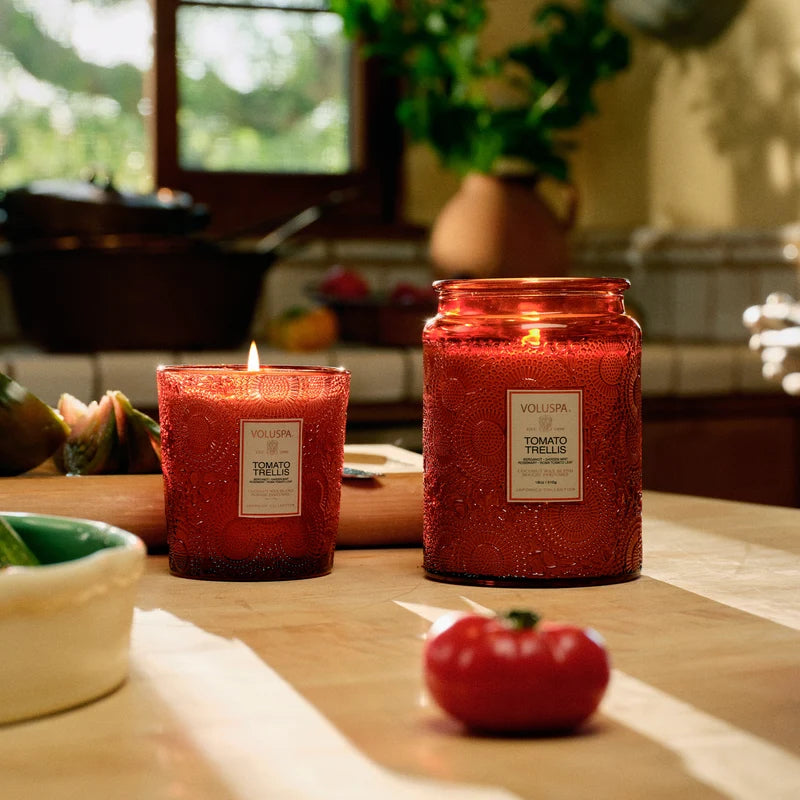 Voluspa Tomato Trellis Large Jar Candle – 18 oz