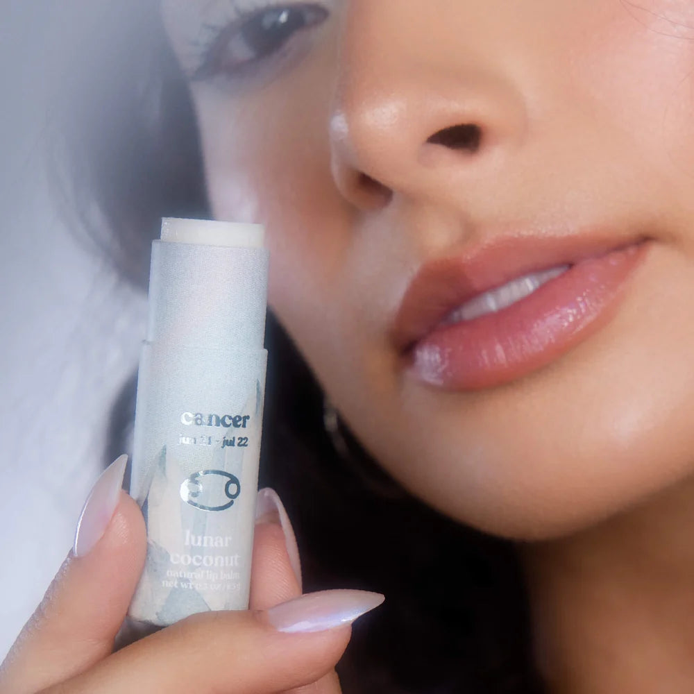 Poppy & Pout Cosmic Crystal Cancer Lunar Coconut Lip Balm