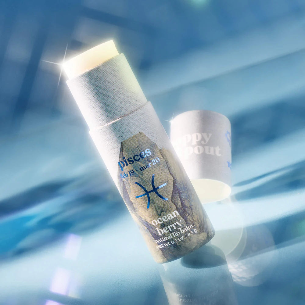 Poppy & Pout Cosmic Crystal Pisces Ocean Berry Lip Balm
