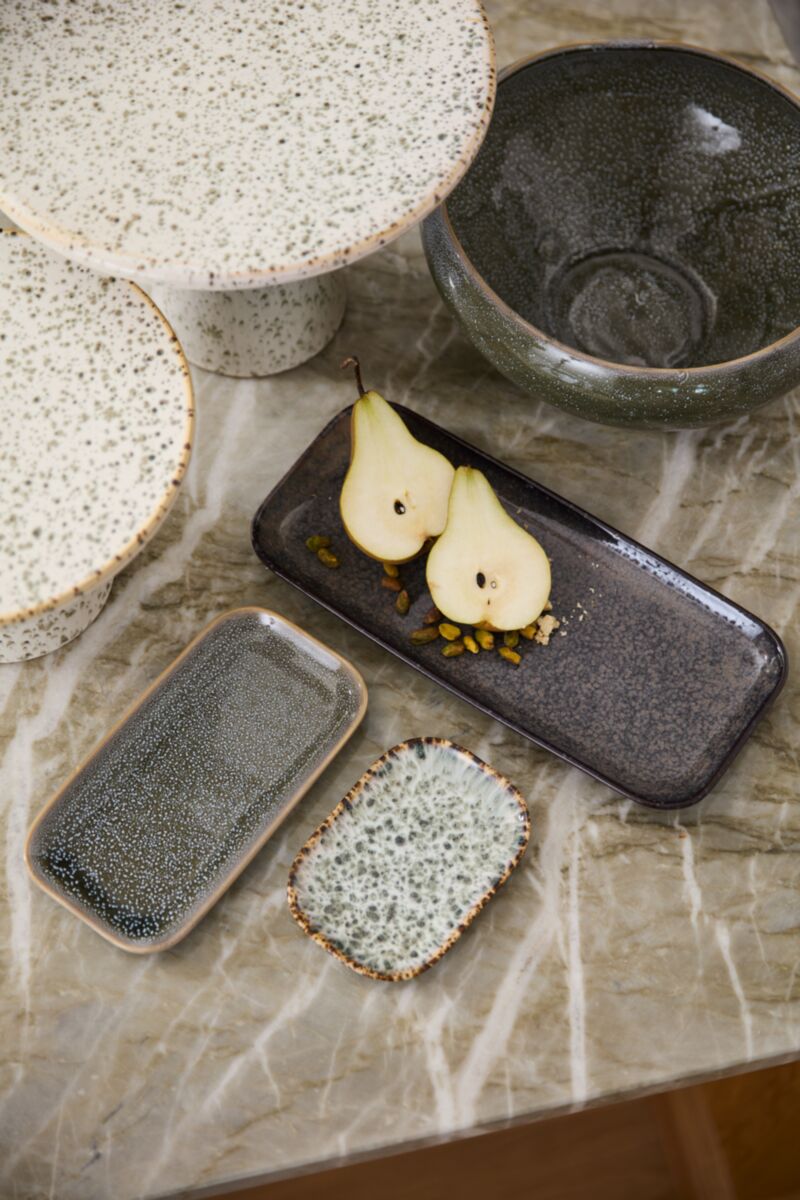 Starling Speckled Ceramic Tray Set – Set of 3